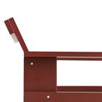 クレートラウンジチェア・アイアンレッドの側面アップ画像