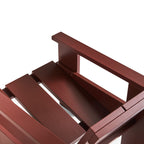 クレートラウンジチェア・アイアンレッドの斜め上アップ画像