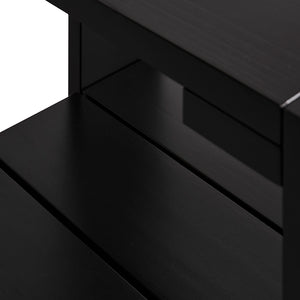 CRATE SIDE TABLE ブラック斜め上アップ画像