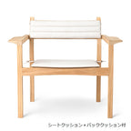 AH601アウトドアラウンジチェアシートクッション及びバッククッション付商品画像