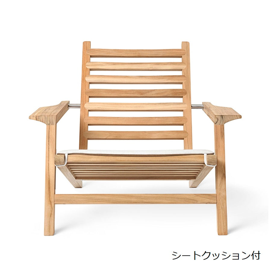 AH603アウトドアデッキチェアシートクッション付商品画像