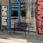 パリサードダイニングベンチ・アンスラサイトの使用イメージ