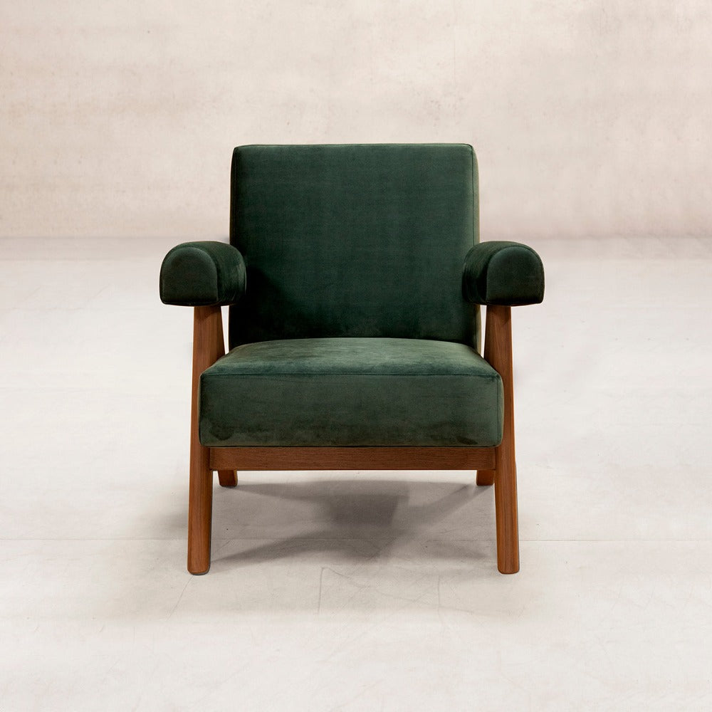 PH321布張りイージーアームチェア-正面