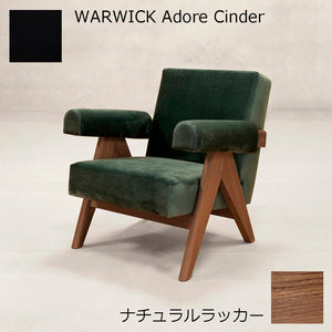 PH321布張りイージーアームチェア-ナチュラルラッカー-WARWICK Adore Cinder