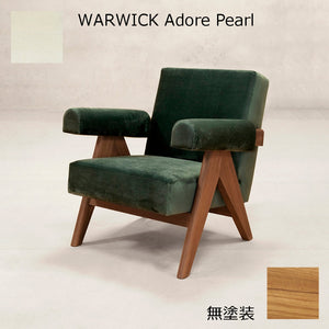 PH321布張りイージーアームチェア-無塗装-WARWICK Adore Pearl
