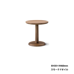 PONコーヒーテーブル Φ450×H460mm オークスモークドオイルの商品画像